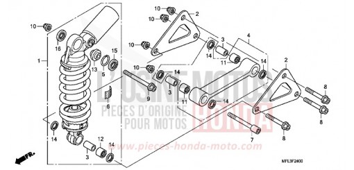 AMMORTIZZATORE POSTERIORE CBR1000RRA di 2010